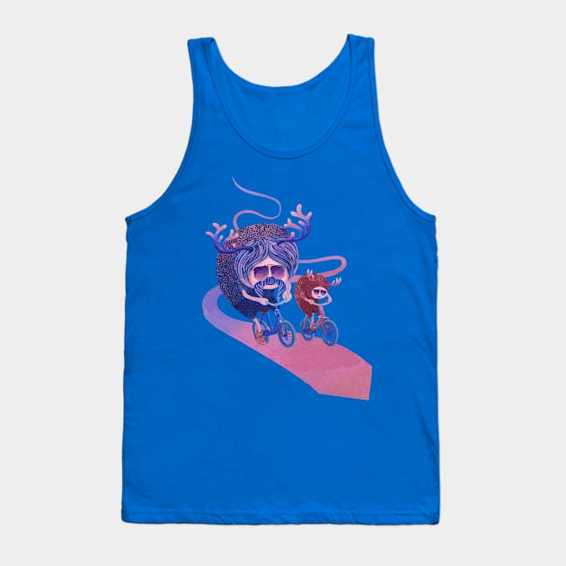 Bike ridding monsters Tank Top by ruta13art